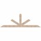 Ekena Millwork Saratoga Smooth Timber Gable Bracket, Douglas Fir, 108"W x 36"H x 5 1/2"D x 5 1/2"F, 8/12 Pitch GBW108X36X0606SAR00SDF - alternate 1